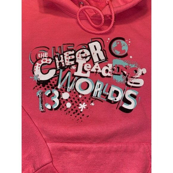 Cheerleading Worlds 2013 Pink Hoodie Sweatshirt - Picture 2 of 5